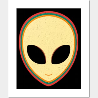 Retro Vintage Alien Posters and Art